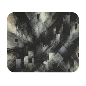 Abstract grayscale geometric shapes and textures.