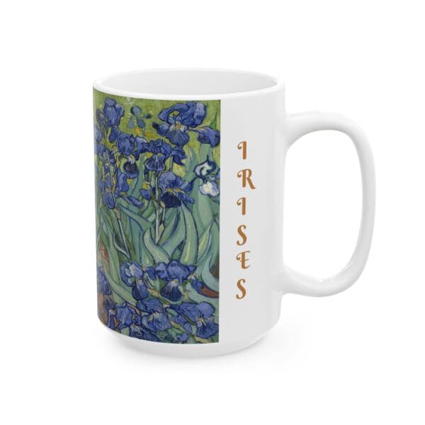 10301CC15W - 15oz Ceramic Mug, VAN GOGH - IRISES - Image 2