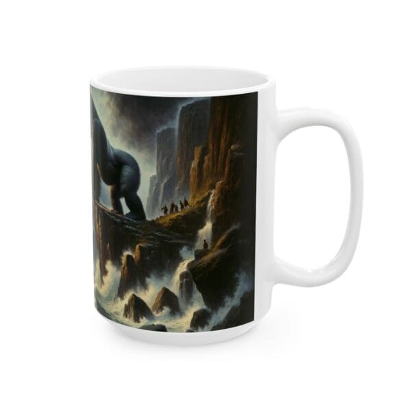 70620CC15W - 15oz Ceramic Mug, Kong Watching, Fantasy, Mythology - Image 2