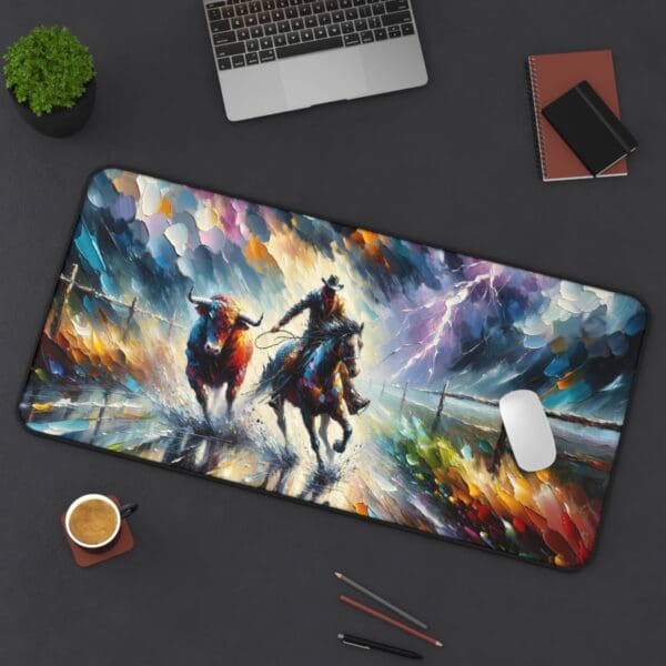 60509DM - Desk Pad (16"x32") 3mm Thick, Anti Slip Backing. - Image 2