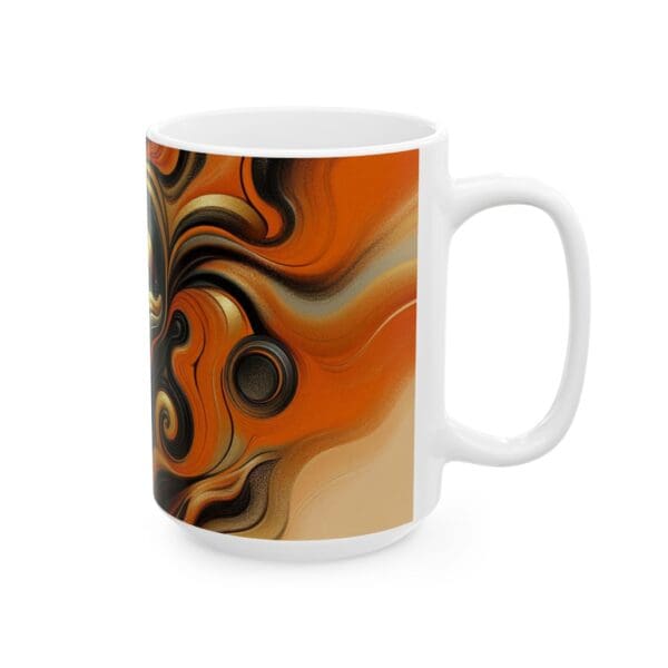 70409CC15W - 15oz Ceramic Mug, Lady Orange Blaze, Ethnic - Image 2