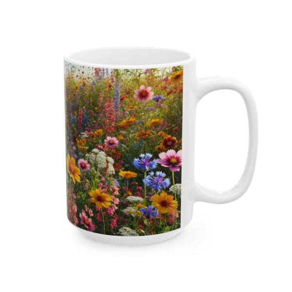 50311CC15W - 15oz Ceramic Mug, Wildflower Patch II - Image 2