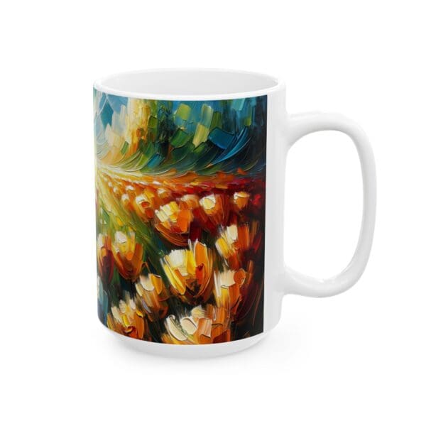 50334CC15W - 15oz Ceramic Mug, Sunshine Flower Pass - Image 2