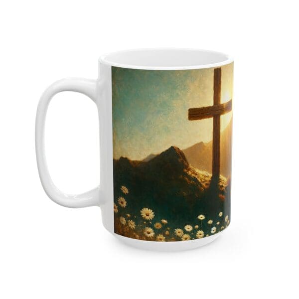 60008CC15W - 15oz Ceramic Mug, Jesus Bible & Cross - Image 2