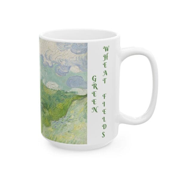 10304CC15W - 15oz Ceramic Mug, VAN GOGH - GREEN WHEAT FIELDS - Image 2