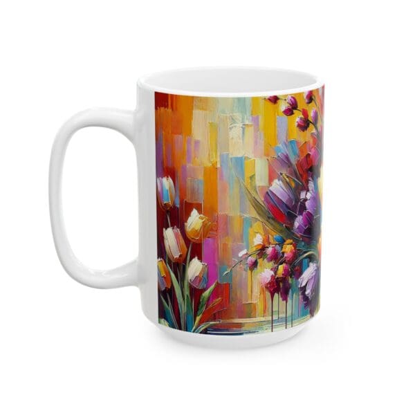 50328CC15W - 15oz Ceramic Mug, Floral Takeover III - Image 3