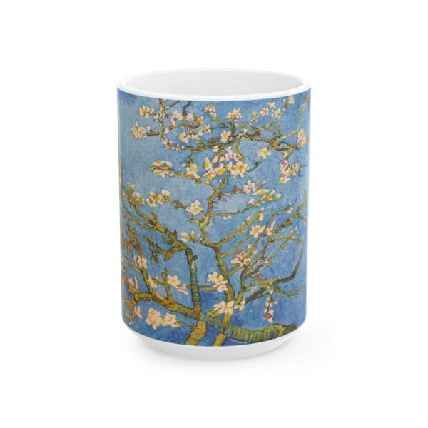 10299CC15W - 15oz Ceramic Mug, VAN GOGH - BLOSSOMING ALMOND TREE