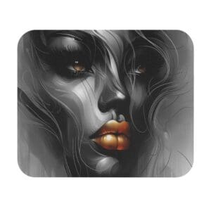 Abstract portrait of a woman's face.