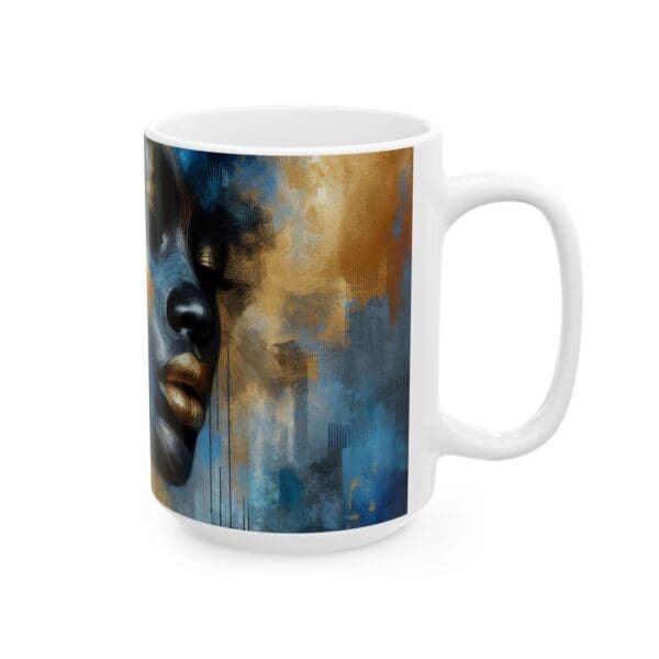 70420CC15W - 15oz Ceramic Mug, Lady Blue, Ethnic - Image 2