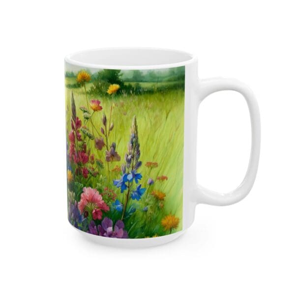 50331CC15W - 15oz Ceramic Mug, Wildflower Burst - Image 2