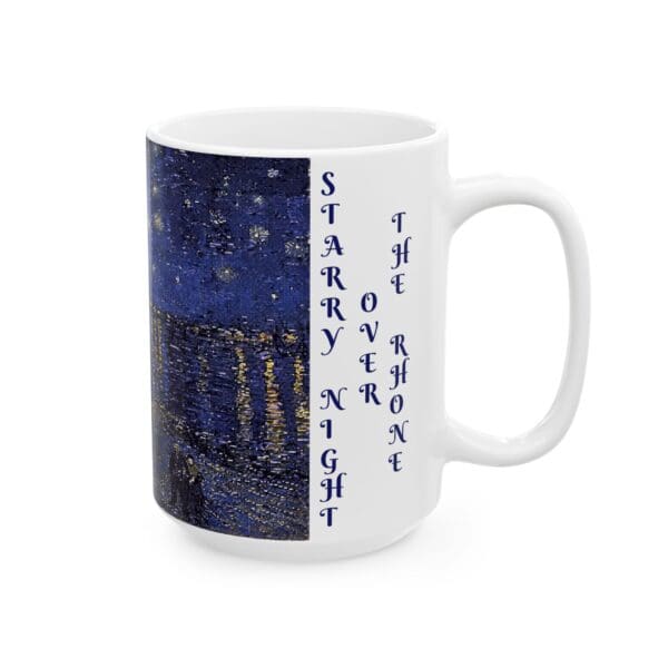 10305CC15W - 15oz Ceramic Mug, VAN GOGH - STARRY NIGHT OVER THE RHONE - Image 2