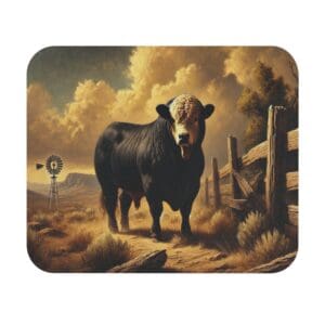 Bull standing on a rural dirt path.