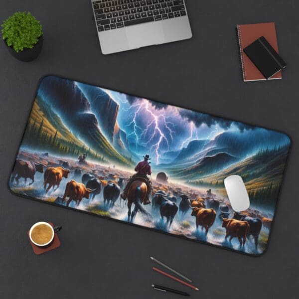 60520DM - Desk Pad (16"x32") 3mm Thick, Anti Slip Backing. - Image 2