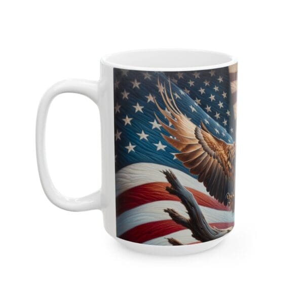 70303CC15W - 15oz Ceramic Mug, USA - Image 2