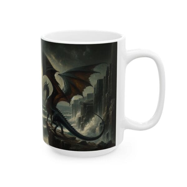 70618CC15W - 15oz Ceramic Mug, Over the Sea II, Fantasy, Mythology - Image 2
