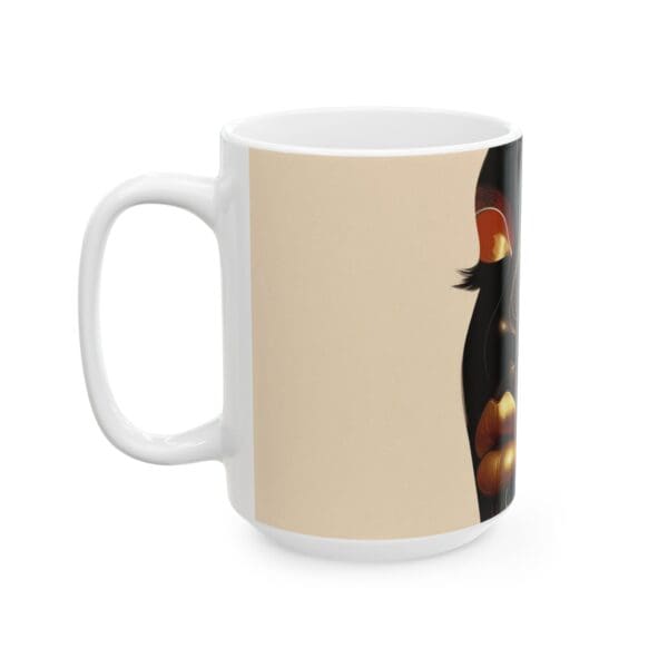 70406CC15W - 15oz Ceramic Mug, Orange Blaze, Ethnic - Image 3