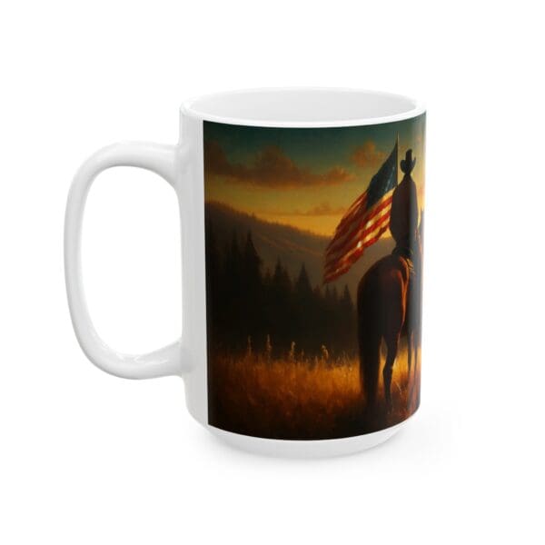 60522CC15W - 15oz Ceramic Mug, USA - Image 2