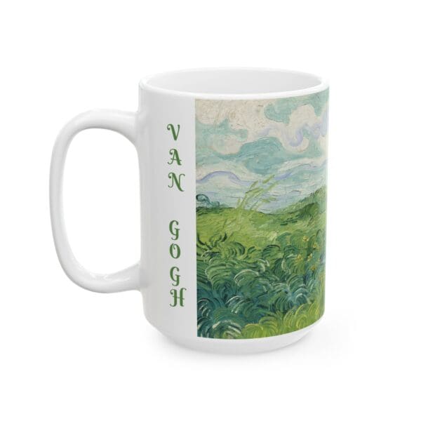 10304CC15W - 15oz Ceramic Mug, VAN GOGH - GREEN WHEAT FIELDS - Image 3