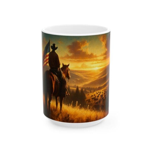 60522CC15W - 15oz Ceramic Mug, USA