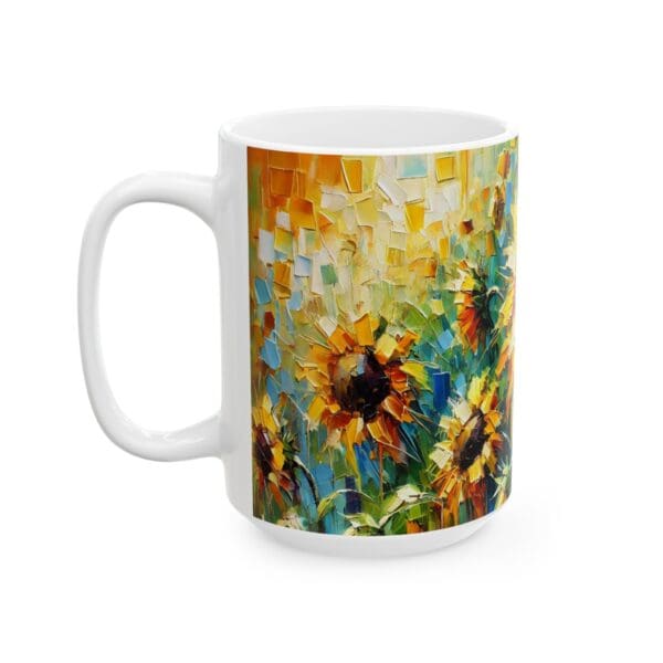 50306CC15W - 15oz Ceramic Mug, Sunflowers Sunflowers - Image 3