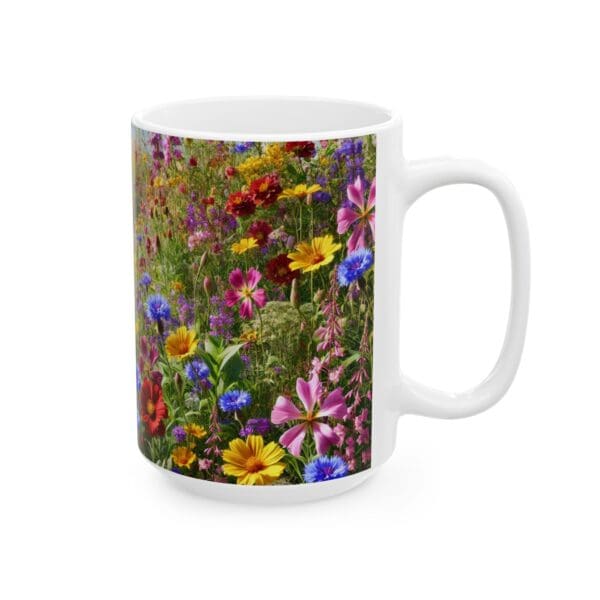 50312CC15W - 15oz Ceramic Mug, Wildflower Patch III - Image 2