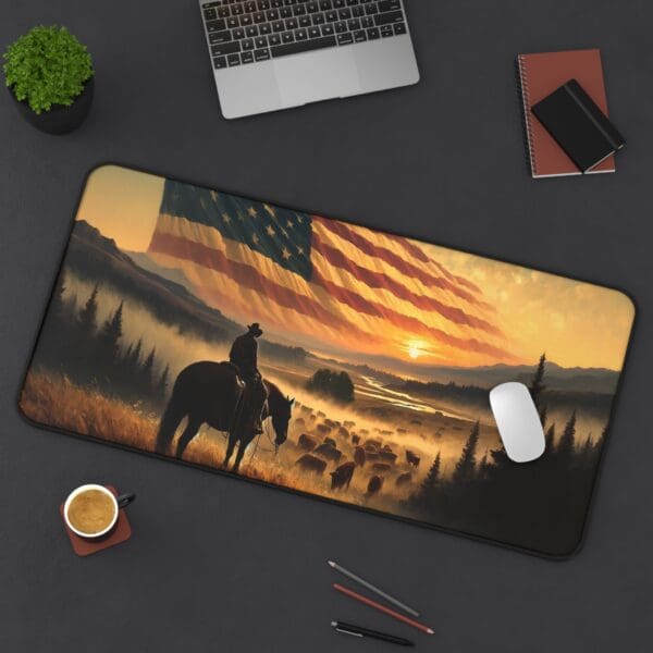 60523DM - Desk Pad (16"x32") 3mm Thick, Anti Slip Backing. - Image 2