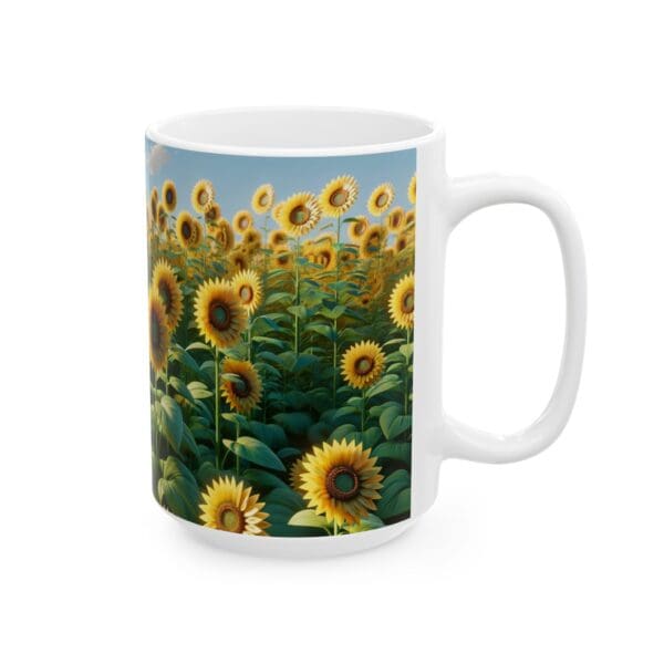 50308CC15W - 15oz Ceramic Mug, Sunflower Patch - Image 2