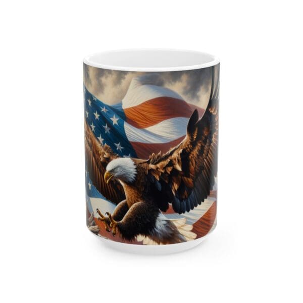 70302CC15W - 15oz Ceramic Mug, USA