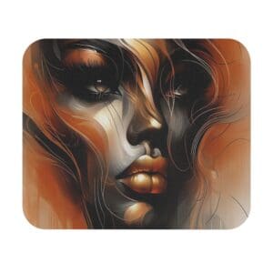 Abstract portrait of a woman's face.