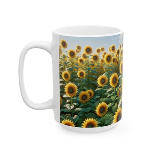 50308CC15W - 15oz Ceramic Mug, Sunflower Patch - Image 3