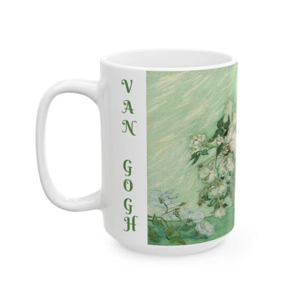 10302CC15W - 15oz Ceramic Mug, VAN GOGH - ROSES - Image 3