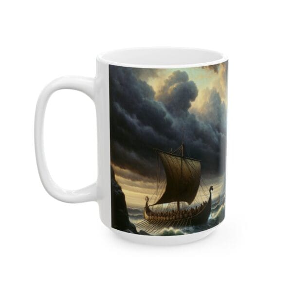 70620CC15W - 15oz Ceramic Mug, Kong Watching, Fantasy, Mythology - Image 3