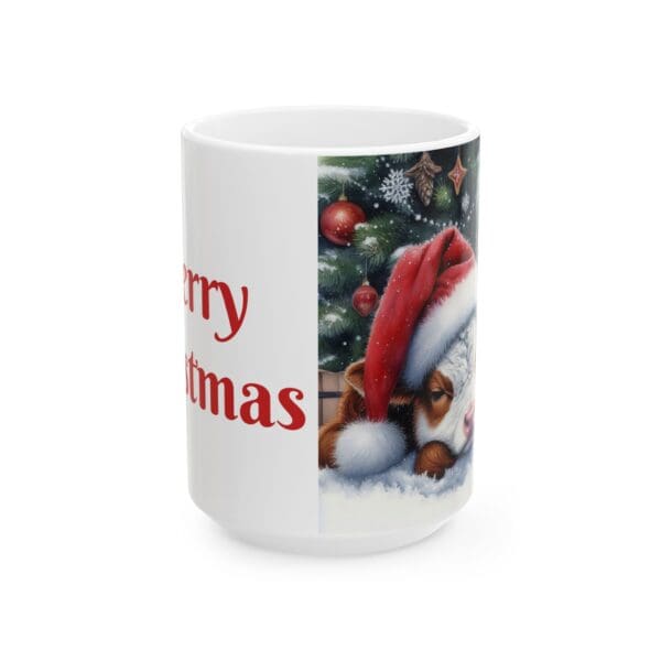 97055CC15W - 15oz Ceramic Mug, Merry Christmas