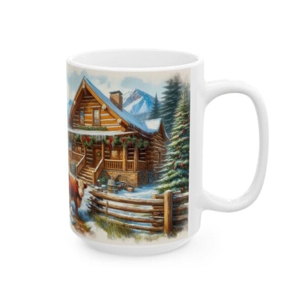 97050CC15W - 15oz Ceramic Mug, Merry Christmas - Image 3