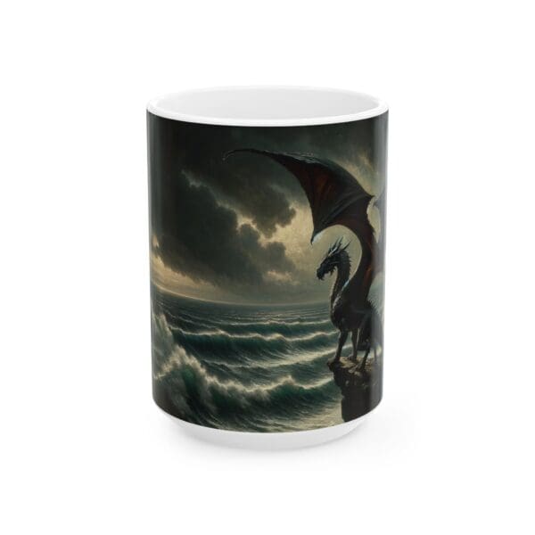 70618CC15W - 15oz Ceramic Mug, Over the Sea II, Fantasy, Mythology