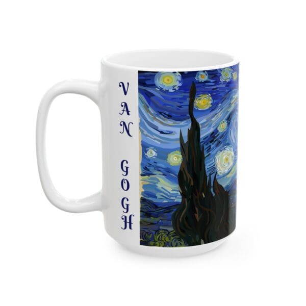 10306CC15W - 15oz Ceramic Mug, VAN GOGH - STARRY NIGHT - Image 3