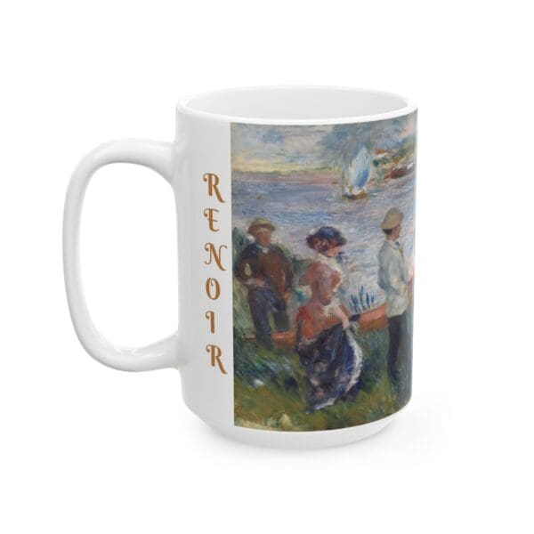 10298CC15W - 15oz Ceramic Mug, RENOIR - OARSMEN AT CHATOU - Image 3