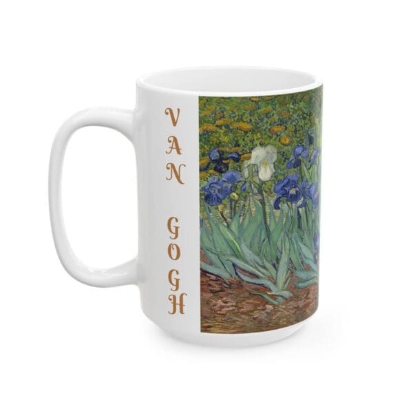10301CC15W - 15oz Ceramic Mug, VAN GOGH - IRISES - Image 3
