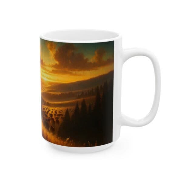 60522CC15W - 15oz Ceramic Mug, USA - Image 3