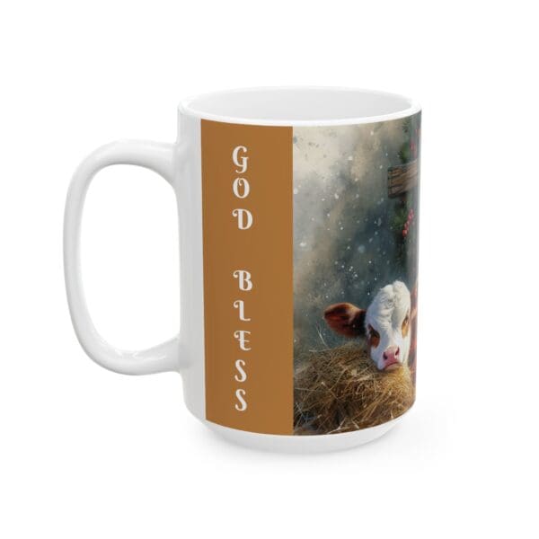97061CC15W - 15oz Ceramic Mug, God Bless! - Image 2