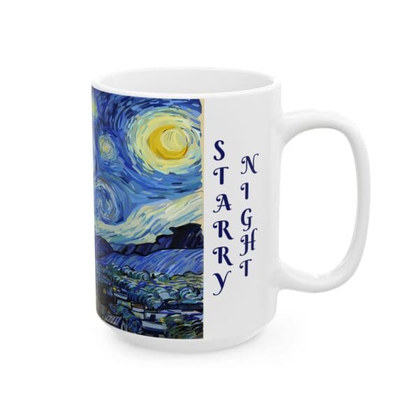 10306CC15W - 15oz Ceramic Mug, VAN GOGH - STARRY NIGHT - Image 2