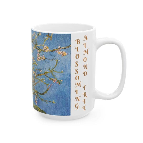 10299CC15W - 15oz Ceramic Mug, VAN GOGH - BLOSSOMING ALMOND TREE - Image 2