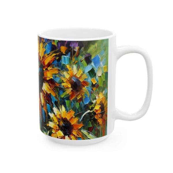 50306CC15W - 15oz Ceramic Mug, Sunflowers Sunflowers - Image 2