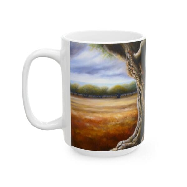 70614CC15W - 15oz Ceramic Mug, Amazon Warrior Lion Profile, Fantasy, Mythology - Image 3