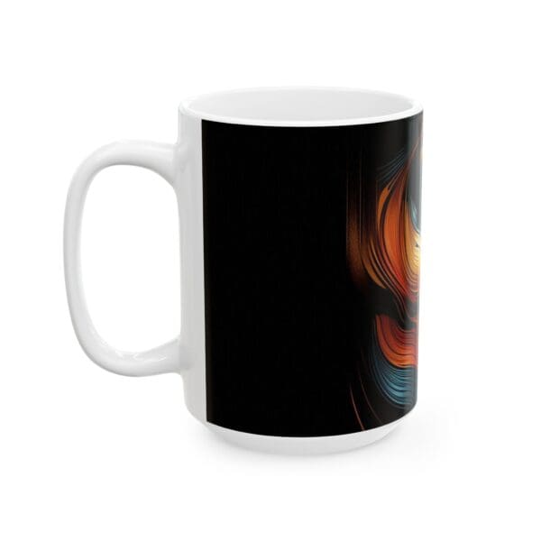 70405CC15W - 15oz Ceramic Mug, Dark Orange Seduction, Ethnic - Image 3