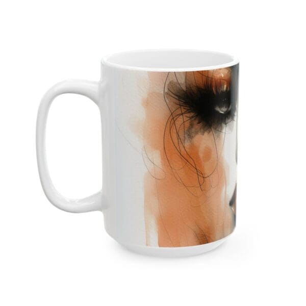 70410CC15W - 15oz Ceramic Mug, Watercolor Orange Beauty, Ethnic - Image 3