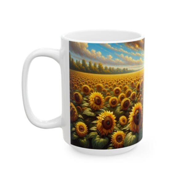 50315CC15W - 15oz Ceramic Mug, Sunflower Full Field - Image 3