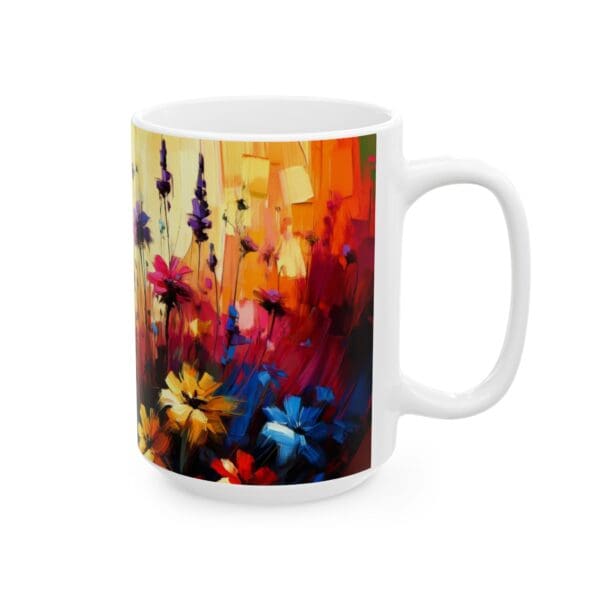 50325CC15W - 15oz Ceramic Mug, Colorful Florals - Image 2