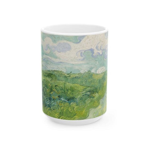 10304CC15W - 15oz Ceramic Mug, VAN GOGH - GREEN WHEAT FIELDS