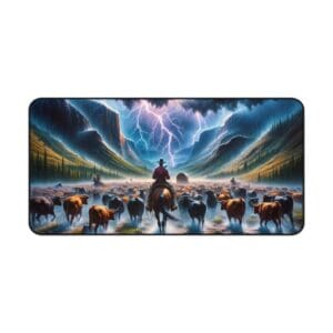 60520DM - Desk Pad (16"x32") 3mm Thick, Anti Slip Backing.